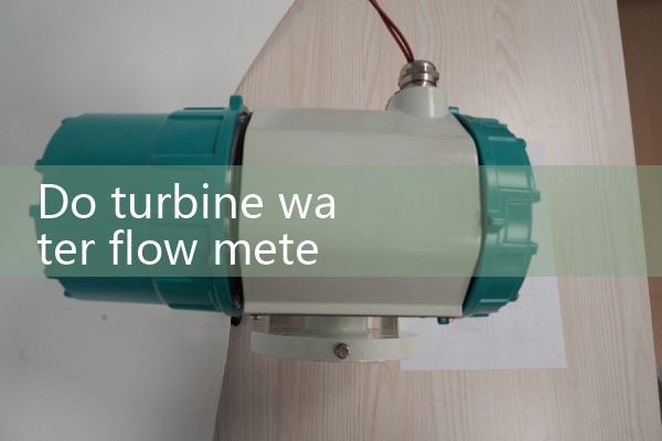 Turbine water flow meter
